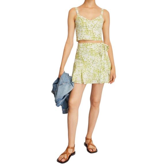 NWT! All Saints Frida Floral Bloomcore Amanzi Printed Skirt - Size 10 - Picture 1 of 16